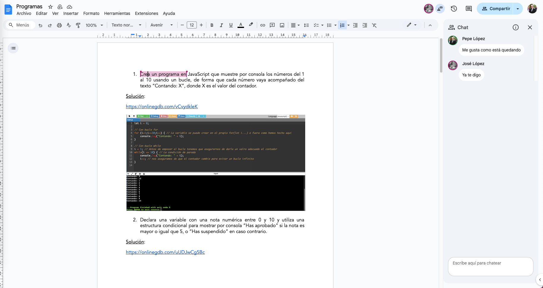 Trabajo colaborativo