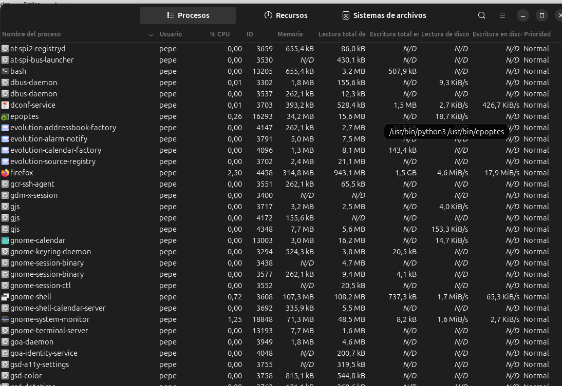 Gestión de Procesos