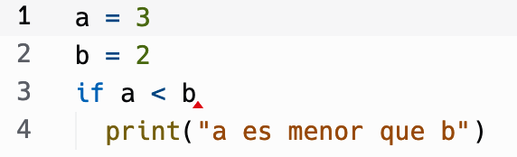 Error de Sintaxis
