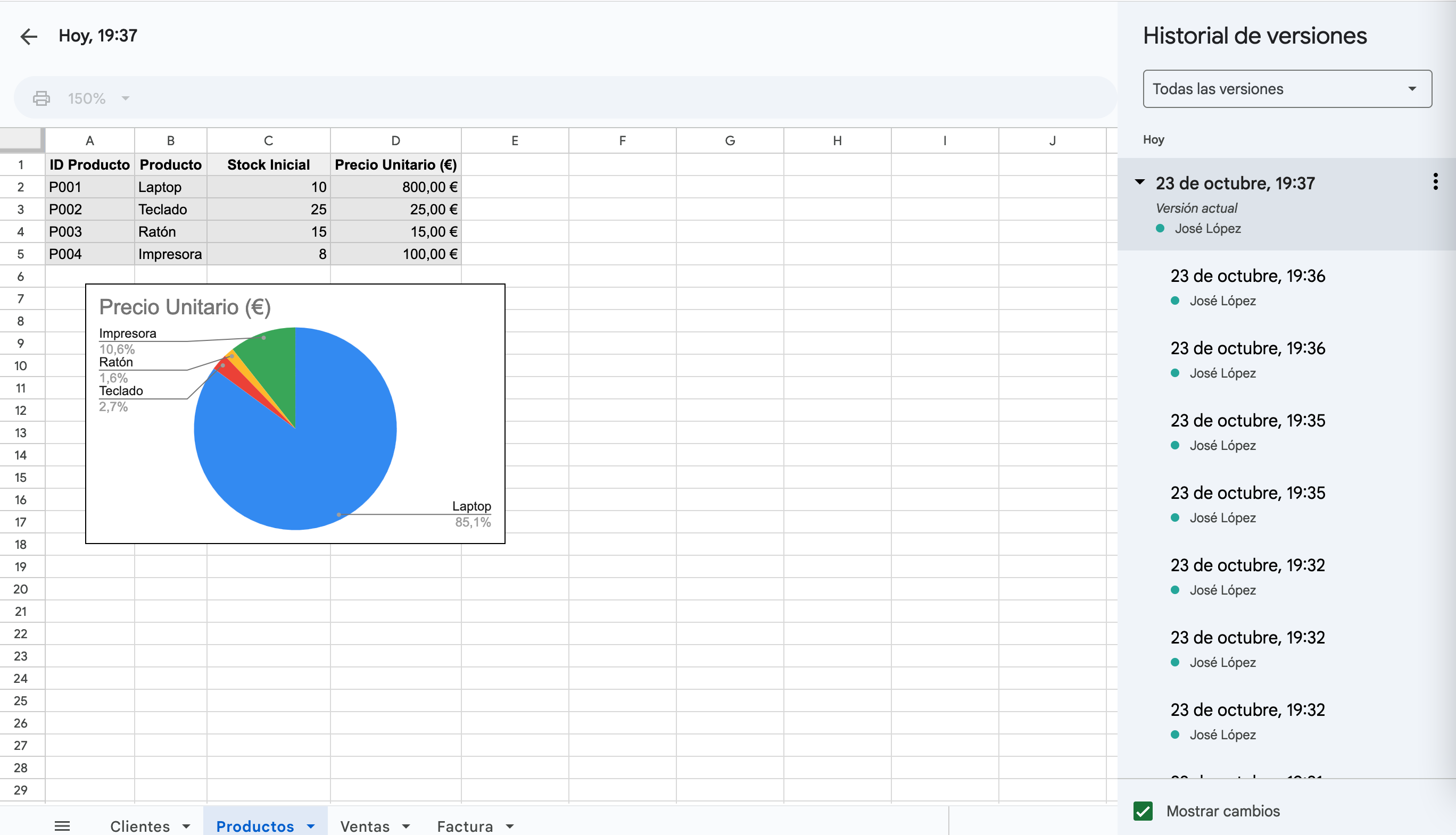 Historial de Versiones