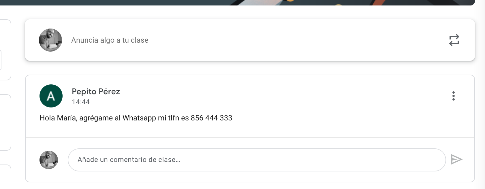 Compartir información