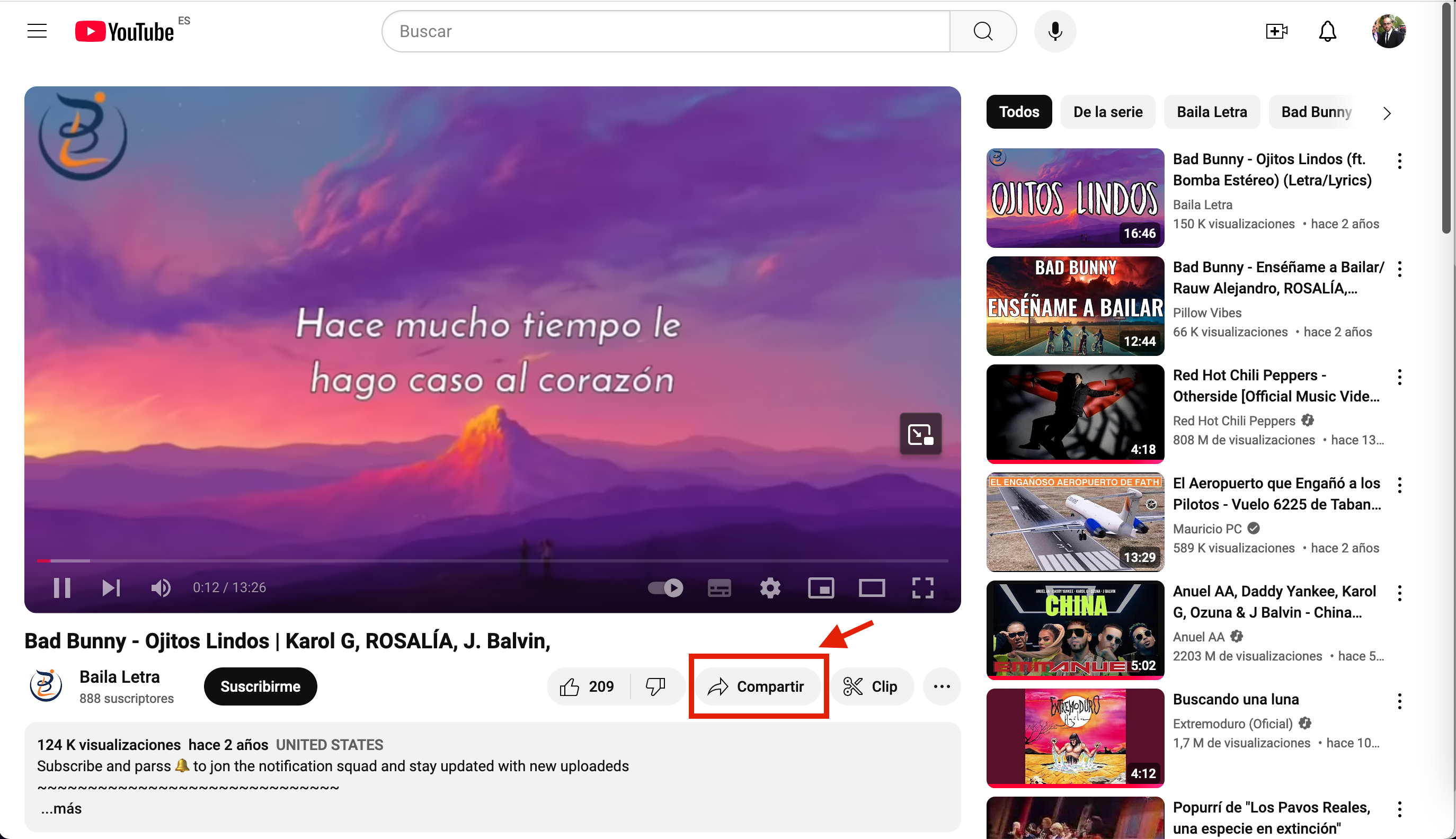 Insertar de YouTube