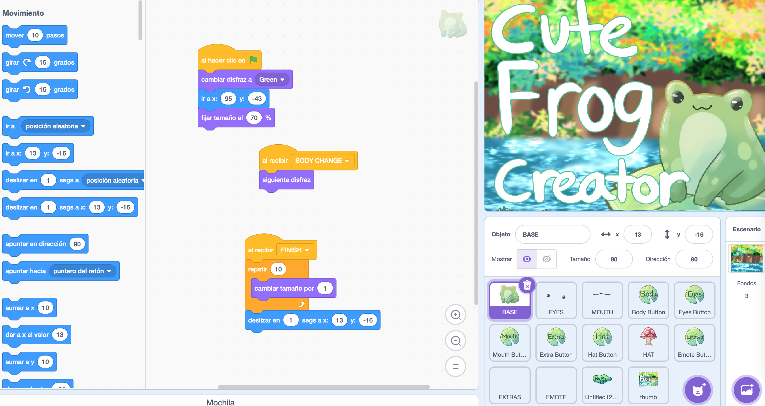 Código de un programa