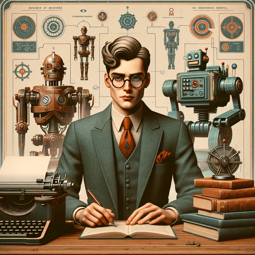 Imagen inspirada en Isaac Asimov