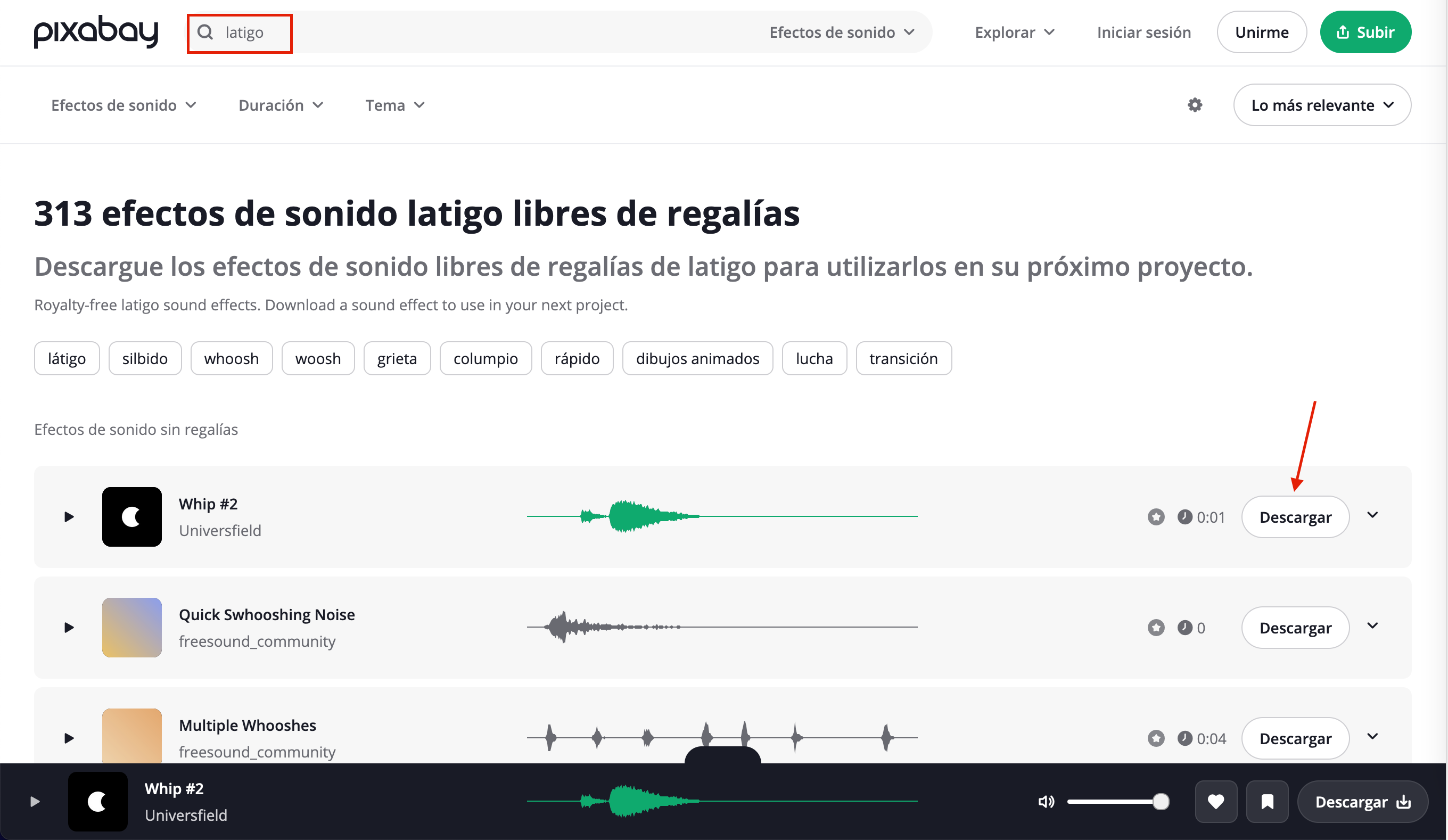 Descargar Sonido