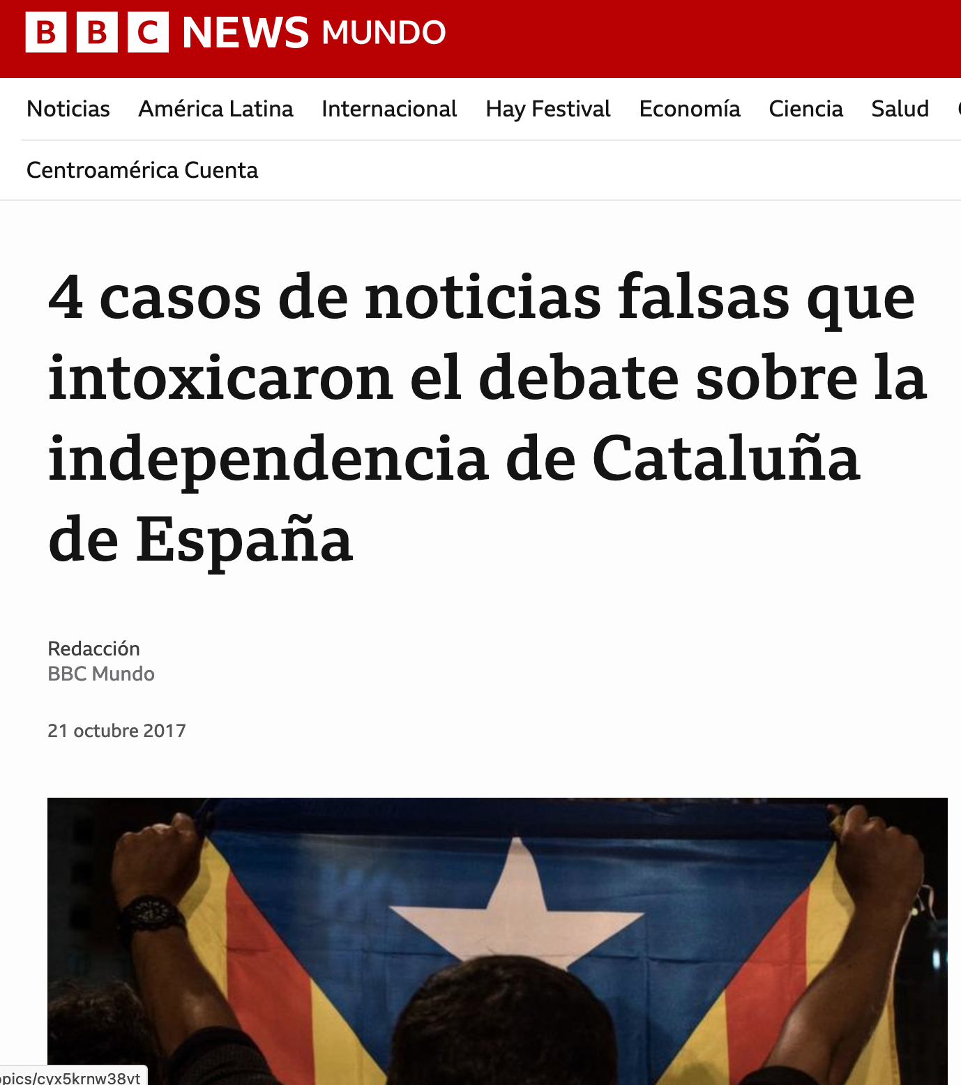 Fake News Referendum Cataluña 2017